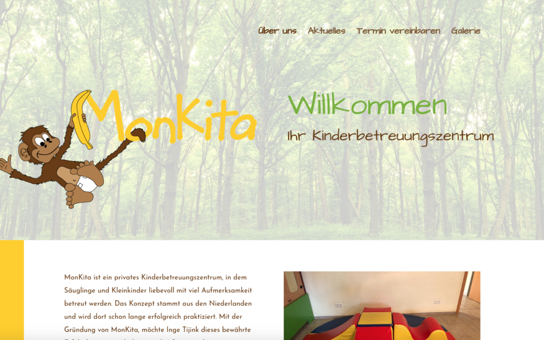 MonKita bekommt neue Webseite
